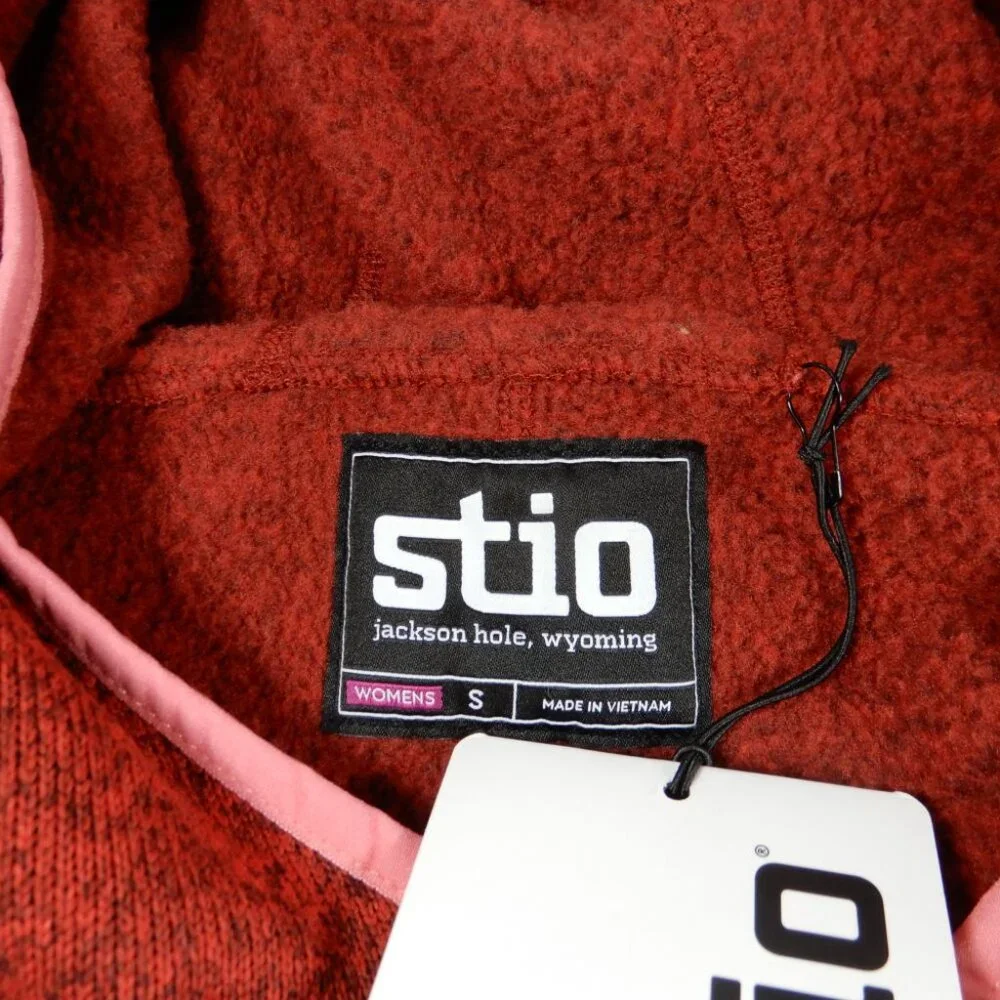 Stio Sweetwater Fleece Hoodie Size S Autumn Red Heather NEW $139 - Picture 9 of 12